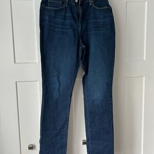 Signature by Levi Strauss Mid-Rise Straight Jeans - Deep Blue 14L